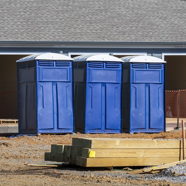 is there a specific order in which to place multiple portable toilets in Lewisville MN